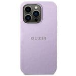 Guess GUHCP14LPSASBPU Purple Saffiano Strap Kryt iPhone 14 Pro