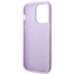 Guess GUHCP14LPSASBPU Purple Saffiano Strap Kryt iPhone 14 Pro