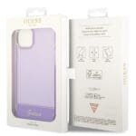 Guess GUHCP14MHGCOU Purple Translucent Kryt iPhone 14 Plus