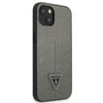 Guess GUHCP14MPSATLG Silver SaffianoTriangle Logo Kryt iPhone 14 Plus