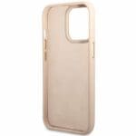 Guess GUHCP14XHG4SHP Pink 4G Vintage Gold Logo Kryt iPhone 14 Pro Max