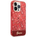 Guess GUHCP14XHGBNHR Red Bandana Paisley Kryt iPhone 14 Pro Max