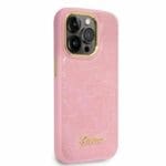 Guess GUHCP14XHGCRHP Pink Croco Collection Kryt iPhone 14 Pro Max