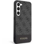 Guess GUHCS23MG4GLGR Black Hardcase 4G Stripe Collection Kryt Samsung Galaxy S23 Plus