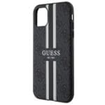 Guess GUHMN61P4RPSK Black Hardcase 4G Printed Stripes MagSafe Kryt iPhone 11