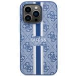 Guess GUHMP14LP4RPSB Blue Hardcase 4G Printed Stripes MagSafe Kryt iPhone 14 Pro