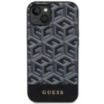 Guess GUHMP14MHGCFSEK Black Hardcase GCube Stripes MagSafe Kryt iPhone 14 Plus