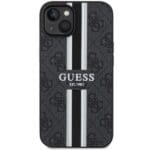 Guess GUHMP14SP4RPSK Black Hardcase 4G Printed Stripes MagSafe Kryt iPhone 14