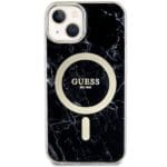 Guess GUHMP14SPCUMAK Black Hardcase Marble MagSafe Kryt iPhone 14