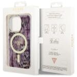 Guess GUHMP14XHLEOPWP Pink Hardcase Leopard MagSafe Kryt iPhone 14 Pro Max