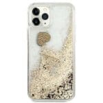Guess GUOHCN58GLHFLGO Gold Glitter Charms Kryt iPhone 11 Pro