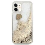 Guess GUOHCN61GLHFLGO Gold Glitter Charms Kryt iPhone 11