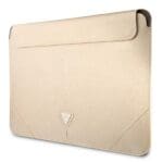 Guess Notebook Sleeve GUCS16PSATLE 16" Beige Saffiano Triangle Logo