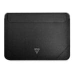 Guess Notebook Sleeve GUCS16PSATLK 16" Black Saffiano Triangle Logo