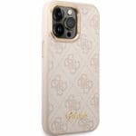 Guess PC/TPU 4G Metal Camera Outline Pink Kryt iPhone 14 Pro Max