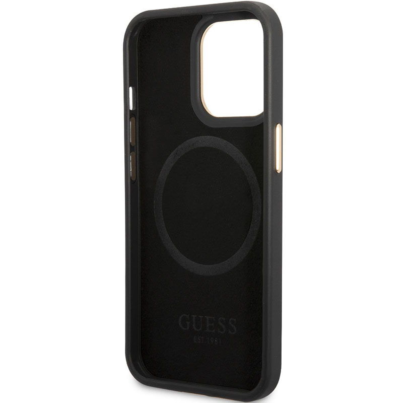 Guess PU 4G MagSafe Black Kryt iPhone 13 Pro