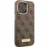 Guess PU 4G MagSafe Brown Kryt iPhone 14 Pro