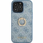 Guess PU 4G Ring Blue Kryt iPhone 13 Pro