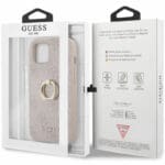 Guess PU 4G Ring Pink Kryt iPhone 13