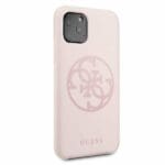 Guess Silicone 4G Tone On Tone GUHCN65LS4GLP Pink Kryt iPhone 11 Pro Max
