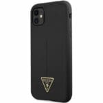 Guess Silicone Line Triangle Black Kryt iPhone 11