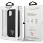 Guess Silicone Line Triangle Black Kryt iPhone 11
