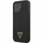 Guess Silicone Line Triangle Black Kryt iPhone 13 Pro