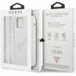 Guess Silicone Vintage Cream Kryt iPhone 12 Pro Max