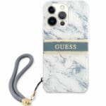 Guess TPU Marble Stripe Blue Kryt iPhone 13 Pro
