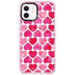 Hearts Pink Kryt iPhone 12 Mini