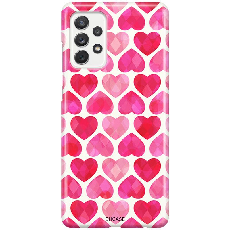Hearts Pink Kryt Samsung A52