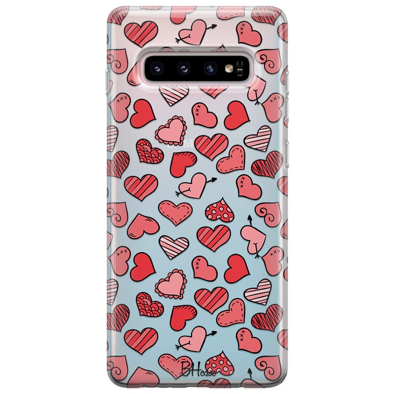 Hearts Red Kryt Samsung S10