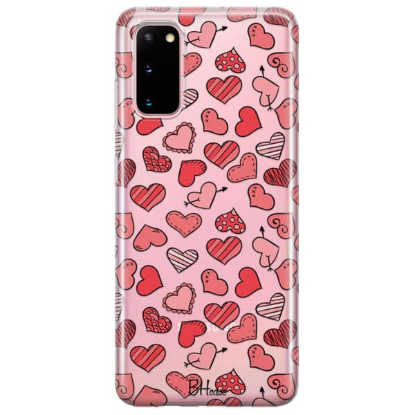Hearts Red Kryt Samsung S20