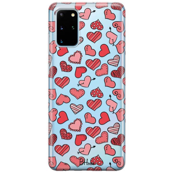 Hearts Red Kryt Samsung S20 Plus