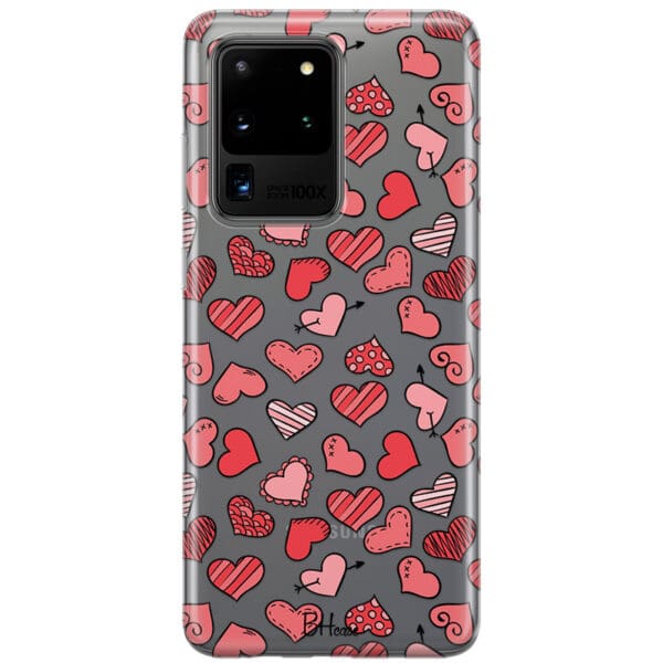 Hearts Red Kryt Samsung S20 Ultra