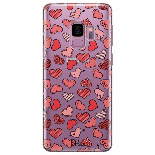 Hearts Red Kryt Samsung S9
