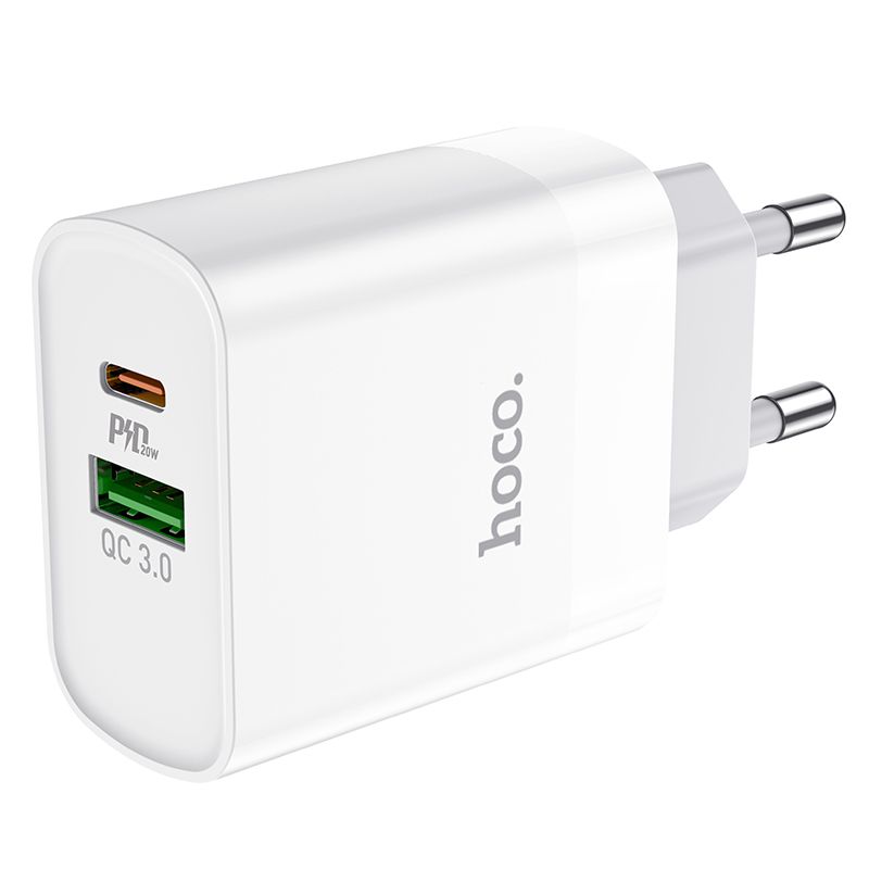 Hoco C80a Network Charger Pd20w/qc3.0 White