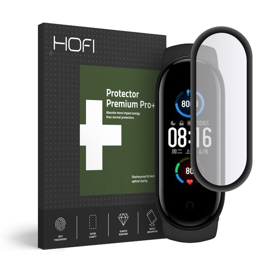 Hofi Hybrid Glass Xiaomi Mi Smart Band 5 Black