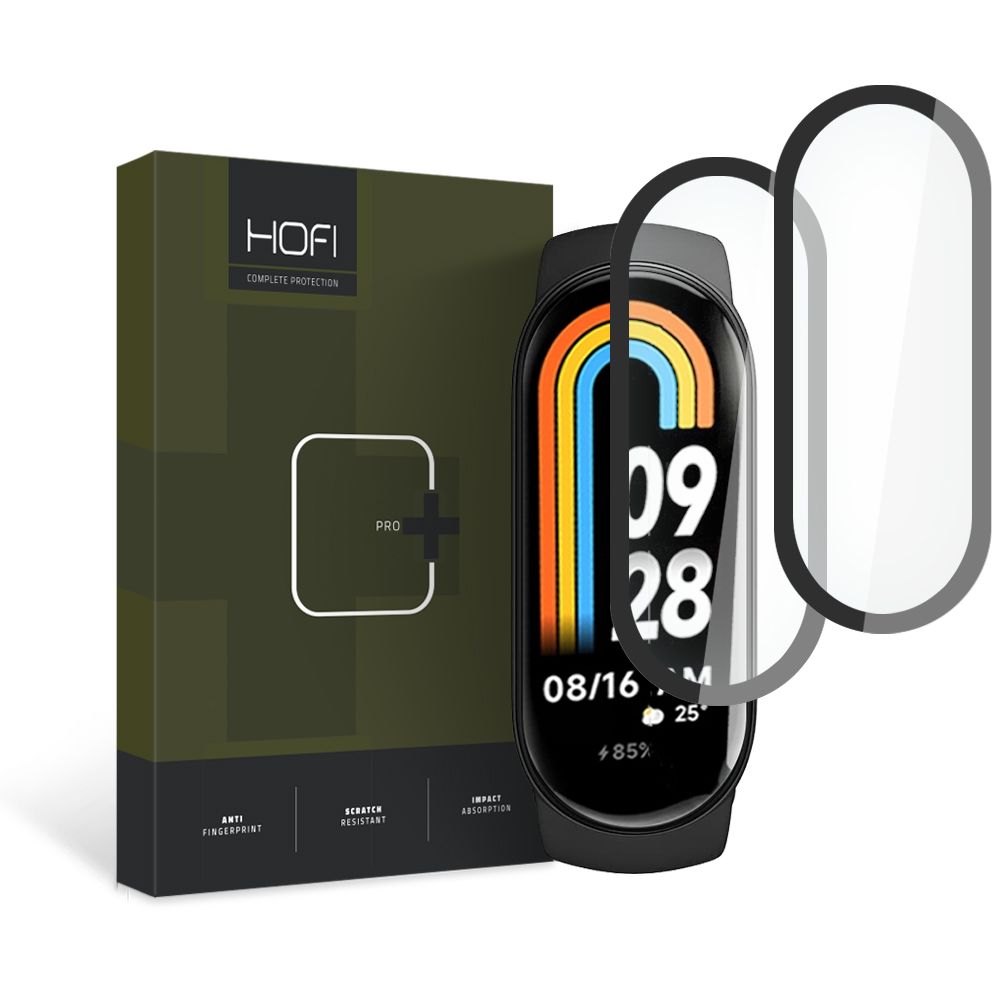 Hofi Hybrid Pro+ 2-pack Xiaomi Smart Band 8 / 8 NFC Black