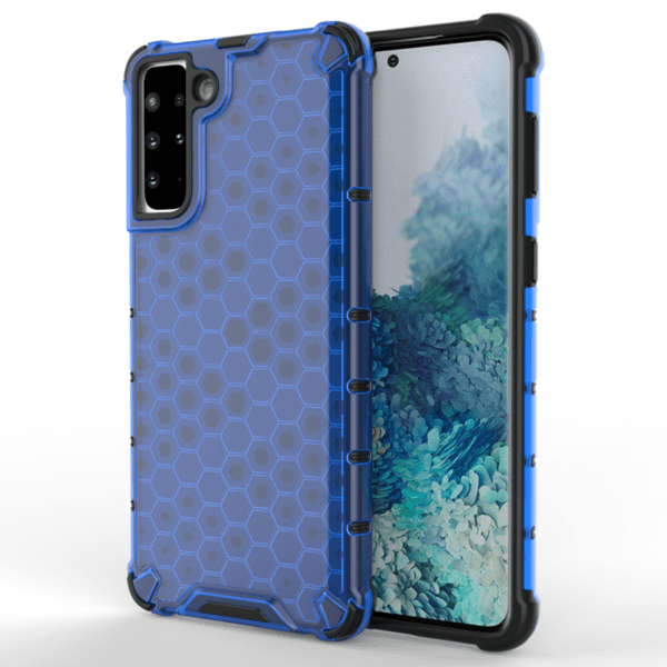 Honeycomb Armored a Gel Frame Blue Kryt Samsung Galaxy S22