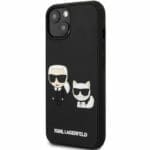 Karl Lagerfeld and Choupette 3D Black Kryt iPhone 13 Mini