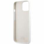 Karl Lagerfeld and Choupette Liquid Silicone White Kryt iPhone 13 Mini