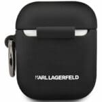 Karl Lagerfeld Choupette Head AirPods Silicone Kryt Black