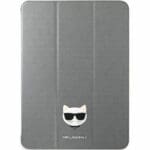 Karl Lagerfeld Choupette Head Saffiano Silver Kryt iPad 11" Pro