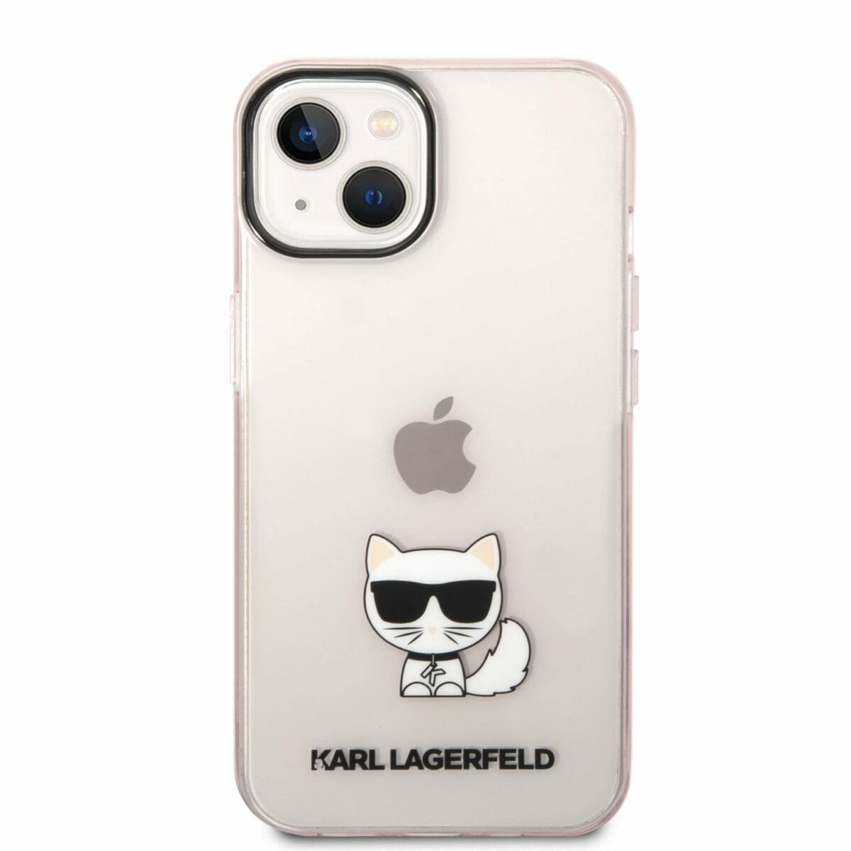 Karl Lagerfeld Choupette Logo Pink Kryt iPhone 14