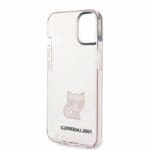 Karl Lagerfeld Choupette Logo Pink Kryt iPhone 14