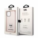 Karl Lagerfeld Choupette Logo Pink Kryt iPhone 14