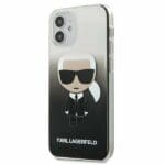 Karl Lagerfeld Gradient Ikonik Karl Black Kryt iPhone 12 Mini