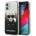 Karl Lagerfeld Gradient Ikonik Karl Black Kryt iPhone 12 Mini
