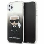 Karl Lagerfeld Gradient Ikonik Karl KLHCN65TRDFKBK Black Kryt iPhone 11 Pro Max